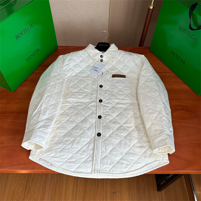 bottega veneta quilted shirt jacket